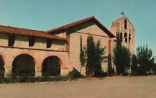 Cartão postal CA Solvang California Mission Santa Ines cromado antigo PC e5750, usado comprar usado  Enviando para Brazil