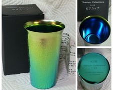 HORIE Japão Novo Na Caixa Copo de Cerveja Titânio Puro T-02 Não Tóxico! SEM RISCO QUÍMICO PARA A SAÚDE! comprar usado  Enviando para Brazil