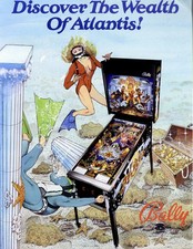 Atlantis pinball original for sale  Phoenix
