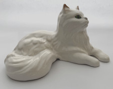 Boneco de gato persa branco vintage SYLVAC 5236 - 19cm de comprimento - grátis Reino Unido P&P comprar usado  Enviando para Brazil