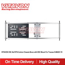 VITAVON CNC Alu7075+Suporte de Chassi de Carbono com Suporte ESC para Traxxas X-MAXX 1/5 comprar usado  Enviando para Brazil
