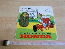 Honda tiller sticker d'occasion  Expédié en Belgium