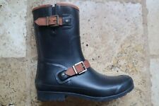 Botas de borracha preta SPERRY TOP SIDER Walker Fog meia panturrilha forradas de lã com alças 11 comprar usado  Enviando para Brazil