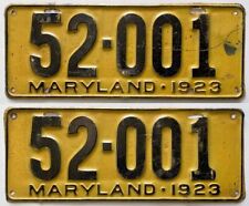 Maryland 1923 license for sale  Bloomsburg