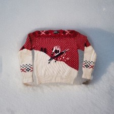 Antigo Polo Ralph Lauren Suicide Ski Downhill Ski Suéter Grande 100% Lã Lo-Life comprar usado  Enviando para Brazil