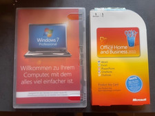 Windows 7 Pro 64 Bit mit Key u Microsoft Office Home & Business 2010 Vollversion comprar usado  Enviando para Brazil