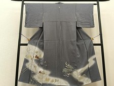 Iro Tomesode Kimono Run-Water Tempura, Padrão de Pinho e Ameixa, Tingido em Floco, Dourado comprar usado  Enviando para Brazil
