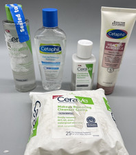 Cetaphil CERAVE Desmaquillante Suave, Exfoliante Limpiador Tónico Toallitas Lote 5 PK segunda mano  Embacar hacia Mexico