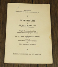matt busby signed for sale matt busby signed for sale WREXHAM