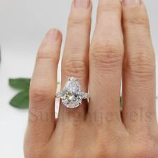 Anel solitário de diamante off white tratado 2,50 ct prata 925 certificado ótimo brilho, usado comprar usado  Enviando para Brazil