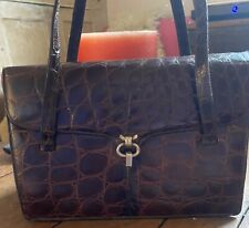 Vintage alligator handbag for sale  HEATHFIELD