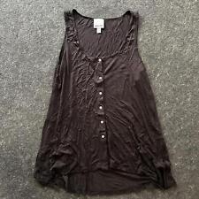 Usado, Túnica regata feminina Industry Republic Clothing com botões, tamanho XS, preta comprar usado  Enviando para Brazil