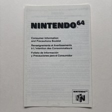 Nintendo n64 consumer for sale  Allen