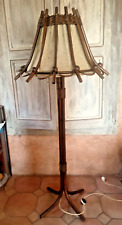 Lampadaire vintage rotin d'occasion  Sainte-Colombe