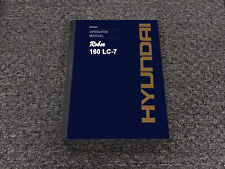 Escavadeira Hyundai ROBEX 160 LC-7 manual de manutenção do proprietário do operador comprar usado  Enviando para Brazil