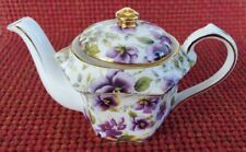 Floral teapot violets for sale  Shipping to Ireland