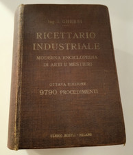 Ghersi ricettario industriale usato  Palermo