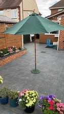 Green garden parasol for sale  COVENTRY