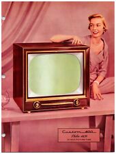1950's Mid Century Philco 500 Picture Tube Televisão Publicidade Especificação Pinup B4 comprar usado  Enviando para Brazil
