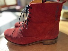 Waschbär stiefeletten rot gebraucht kaufen  Neuötting
