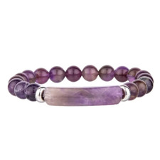 Bracelet perles améthyste d'occasion  Bordeaux-