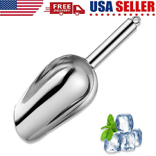 2x Colher de aço inoxidável barra gelo doces produtos secos pipoca colher comercial 12 oz comprar usado  Enviando para Brazil
