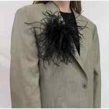 Usado, Broche de penas de avestruz pinos de lapela clipes de cachecol acessórios de roupas modernas divertidos comprar usado  Enviando para Brazil