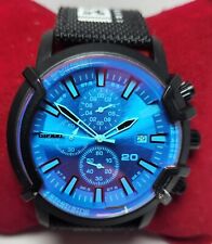 Diesel Reloj de Pulsera Hombre Cronógrafo Cuarzo Cristal Azul Fecha Acero Inoxidable segunda mano  Embacar hacia Argentina