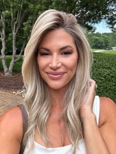Perucas onduladas loiras cinzas Balayage 100% cabelo humano renda frente raízes escuras comprar usado  Enviando para Brazil