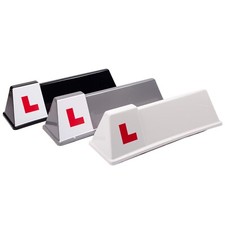 Placas de teto para instrutor de direção 3 designs preto branco cinza PLACAS DE MOTORISTA APRENDIZ comprar usado  Enviando para Brazil