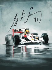 Photo signed ayrton for sale  PRESCOT