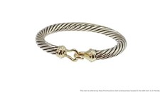 Pulseira David Yurman maciça old school grossa ouro 14k prata esterlina comprar usado  Enviando para Brazil