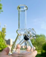 Cachimbo de água de narguilé de vidro grosso 6"" bong shisha béquer borbulhador com furo de carboidrato, usado comprar usado  Enviando para Brazil