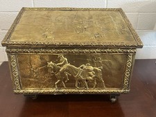 Antique brass embossed for sale  Springville