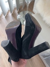 Women black suede for sale  LONDON