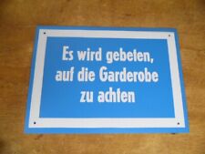 Pvc schild hinweisschild gebraucht kaufen  Wittenberge