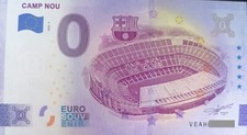 Używany, Banknot CAMP NOU 2023 0 euro banknot Barcelony RARE  na sprzedaż  PL
