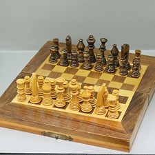 Wooden chess fold for sale  CLECKHEATON