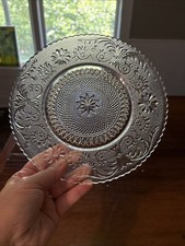 Duncan Miller vidro transparente vidro sanduíche americano antigo 7" prato de salada prensado  comprar usado  Enviando para Brazil