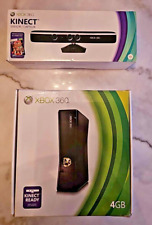 Console Xbox 360 S Slim 4GB com controles Kinect 2 na caixa comprar usado  Enviando para Brazil