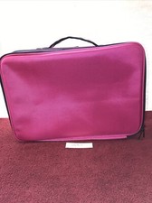 Estojo de maquiagem grande para viagem ~ rosa/preto , usado comprar usado  Enviando para Brazil