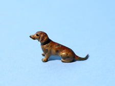 Estatueta antiga miniatura pintada a frio bronze cachorro Dachshund/salsicha #GT comprar usado  Enviando para Brazil