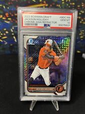 Bowman Draft Jackson Holliday 2022 primer cromo refractor Asia #BDC-168 PSA 10 segunda mano  Embacar hacia Argentina