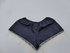 Navy polyester satin for sale  LEICESTER