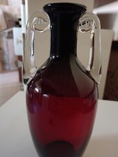 Vaso vetro rosso usato  Crecchio