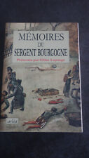 Mémoires sergent bourgogne d'occasion  Limoges-