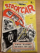 Stock car programme for sale  BURTON-ON-TRENT