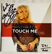 OFFICIAL SAMANTHA FOX SIGNED FAN CLUB ONLY CD "TOUCH ME" 2016  NUMBERED 221/400, usado comprar usado  Enviando para Brazil