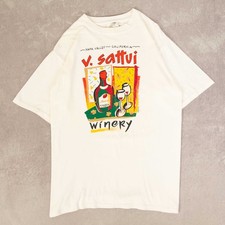 Camiseta gráfica vintage anos 90 Napa Valley Winery ponto único GG masculina branca  comprar usado  Enviando para Brazil