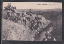 Cartolina caccia alla usato  Italia